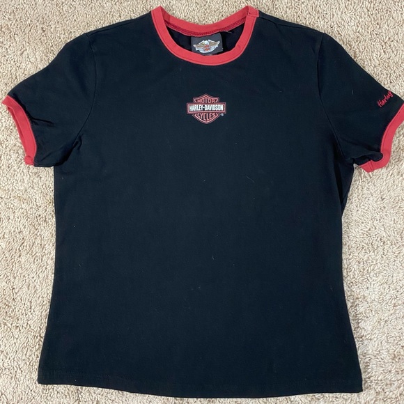 Women’s Harley Short Sleeve Shirt Size Large - Picture 1 of 5